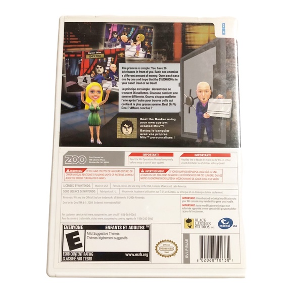 Deal Or No Deal Wii Nintendo TV Arcade Video Game - Picture 4 of 5